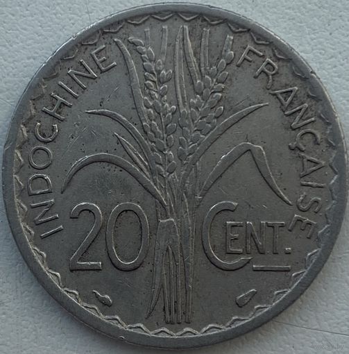Французский Индокитай 20 сантимов 1939 г.