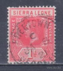 [1731] Британские колонии. Сьерра Леоне 1912. Георг V. 1d. Гашеная марка.