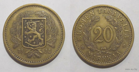 Финляндия - 20 марок 1932 (редкий год)