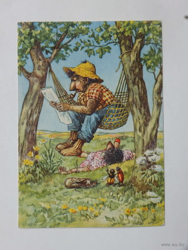 Ёжики ГДР 1965  10х15 см