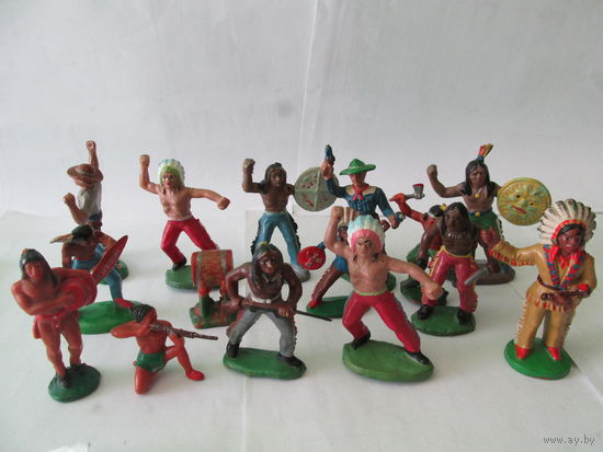 КОЛЛЕКЦИЯ ИНДЕЙЦЫ КОВБОИ ИЗ ГЕРМАНИИ