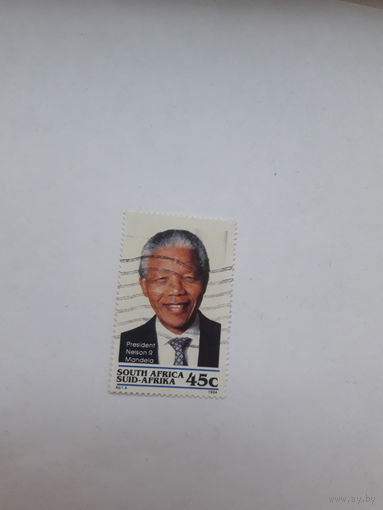 Марки ЮАР Лауреат Нобелевской премии Мира 1993 Н Мандела
