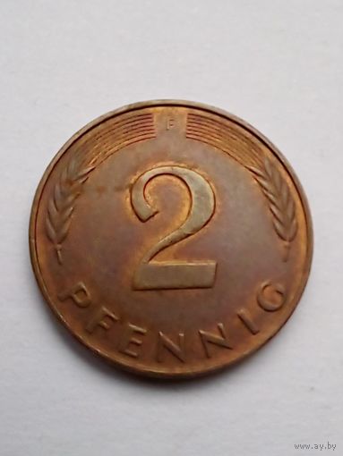 2 пфеннига 1991 F