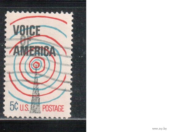 США-1967, (Мих. 927) , гаш. ,  Голос Америки(одиночка)