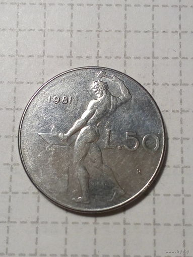 50 лир Италия 1981 год