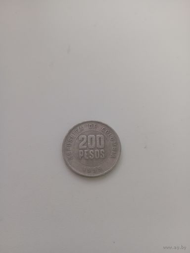 КОЛУМБИЯ 200 песо 1995 год