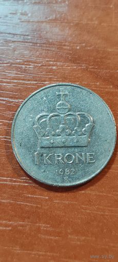Норвегия 1 крона 1982