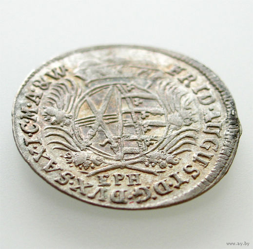 1/24 талера 1696 EPH, Германия, Саксония, Альбертинская линия, Фридрих-Август I. Коллекционное состояние
