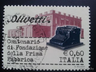 Италия 2008 пиш. машинка 100 лет