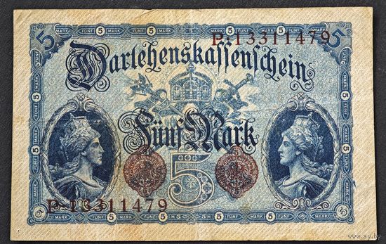 1915 год Германия 5 марок