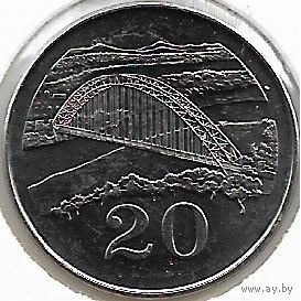 Зимбабве 20 центов, 2002 UNC