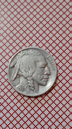 США 5 центов 1937