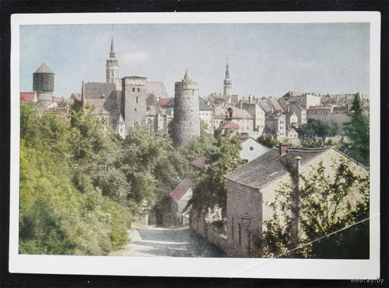 ГДР. Восточная Германия. Виды городов. Архитектура. История. 1955 год. Чистая #0127-V1P64