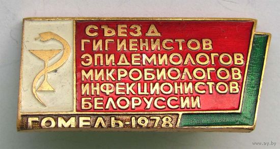 1978 г. Съезд гигиенистов, эпидемиологов, микробиологов, инфекционистов Белоруссии. г. Гомель.