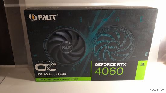 Коробка от видеокарты PALIT  GF RTX 4060 DUAL OC 8G