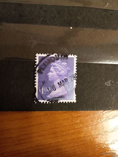 1995 Великобритания королева Елизавета 2 крупный номинал выпускалась одиночкой (2-2)