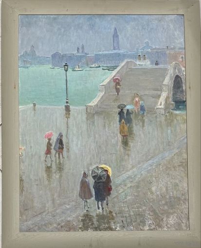 Козловский А.С "Дождь в Венеции", 2007г. Холст, масло. Размер с рамой 50х63 см.