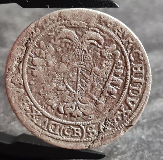 3 крейцера 1676 года Силезия, Леопольд I, РЕДКИЙ ГОД!