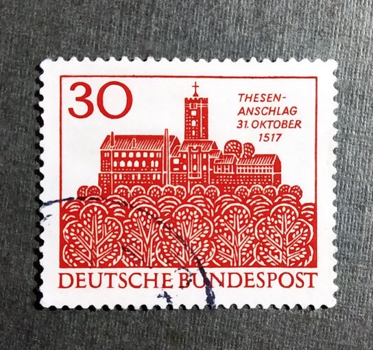 Марка Германия 1967 год 450 лет Реформации