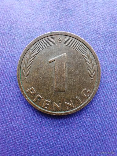 Германия ФРГ 1 пфенниг 1982 G