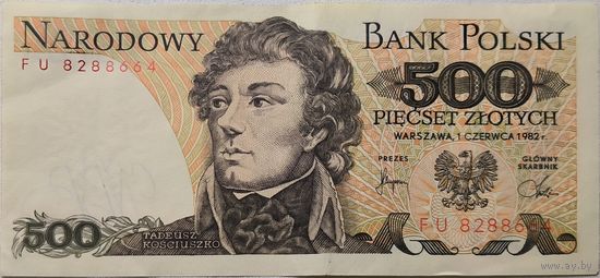 Польша 500 Злотых 1982 FU   ХF 595