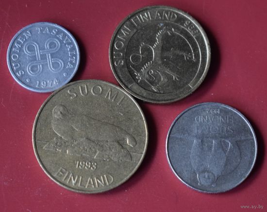 Финляндия 4 монеты