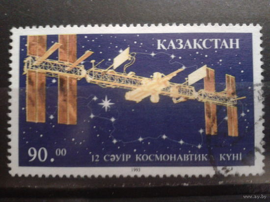 Казахстан 1993 День космонавтики Михель-1,7 евро гаш