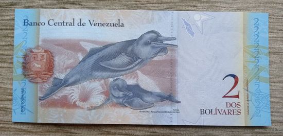 Werty71 Венесуэла 2 боливара 2012 UNC банкнота