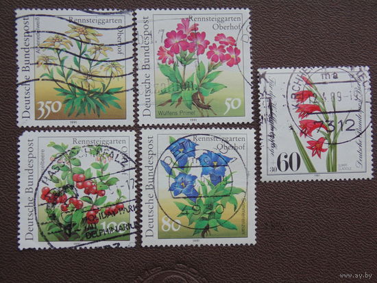 Германия 1981-91 г. Флора.