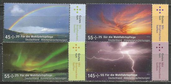 Германия. Небесные явления. 2009г. Mi#2707-10. Серия.