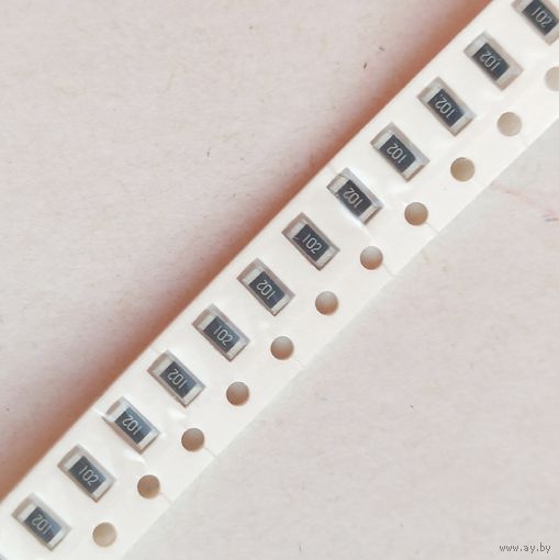 1206. 1 кОм ((цена за 50 шт)) 5% 102. Резисторы чип smd. 1кОм 1k. 3216