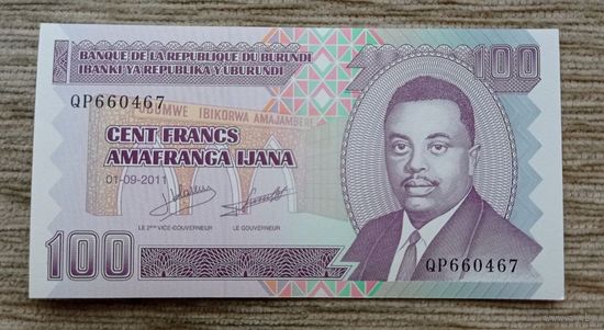 Werty71 Бурунди 100 франков 2011 UNC банкнота