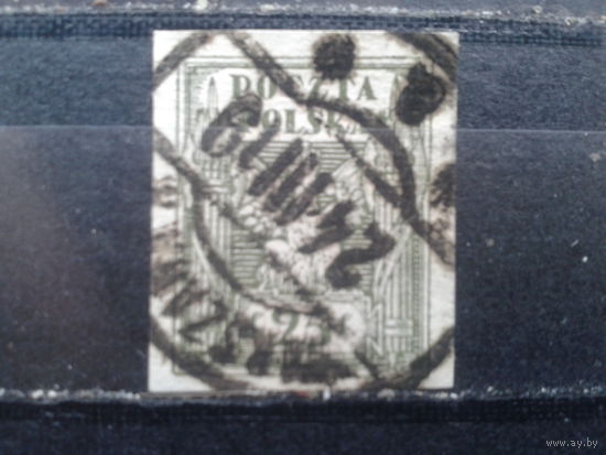 Польша, 1919.Стандарт. Герб, без перф.