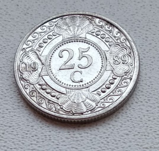 Нидерландские Антильские острова 25 центов, 1989 6-11-1