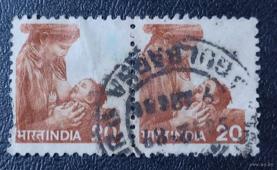 Сцепка марок Индия 1981г. 3.14