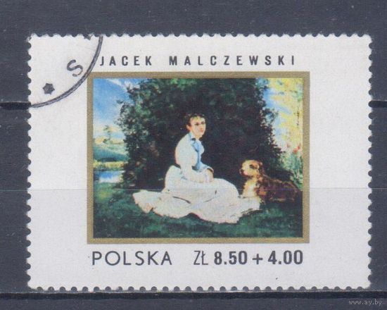 [2317] Польша 1972. Искусство.Польская живопись. Концовка серии. Гашеная марка.