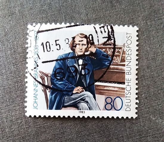 Марка Германия 1983 год Иоганнес Брамт