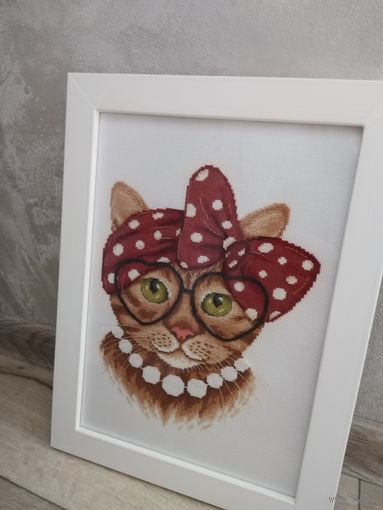 Вышивка крестом, картина, 21*30 см
