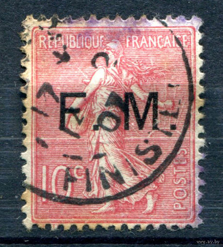 Франция (Республика) - 1906г. - аллегория, солдатские марки, военная почта - 1 марка - полная серия, гашёная [Mi 4]. #1-Fr-13-A-1