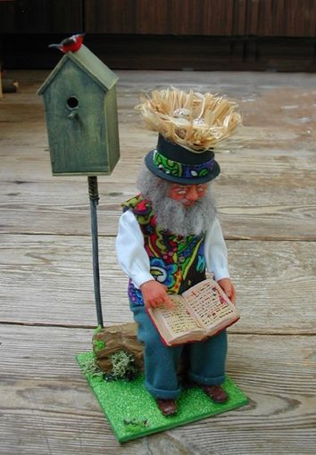 Кукла, сувенир, подарок, Сказочный Дедушка, ручная работа. Little folk.