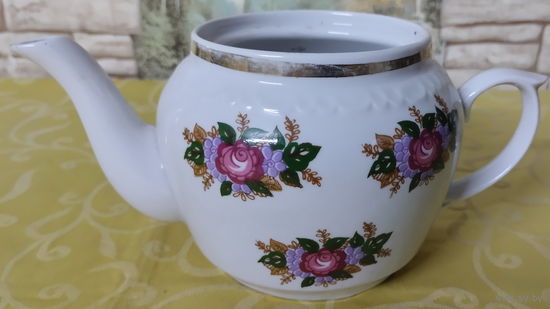 Заварник эпохи СССР. Краснодарский фарфоро-фаянсовый завод Чайка (Краснодар), 1960-1992 гг