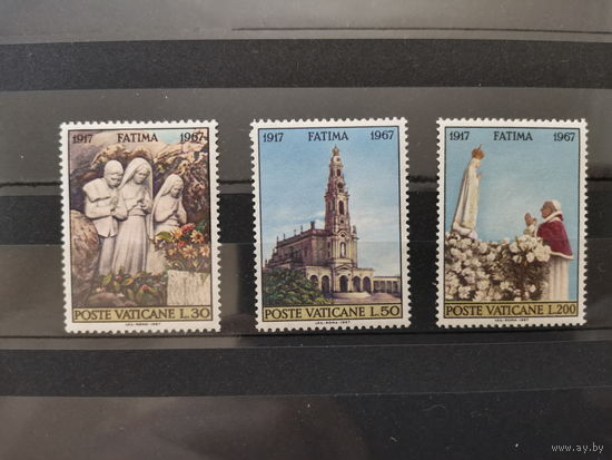 Ватикан 1967г. 50-летие Откровения Девы Марии в Фатиме.[Mi 528-530]**