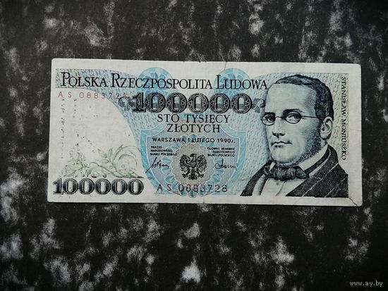 Польша 100000 злотых 1990