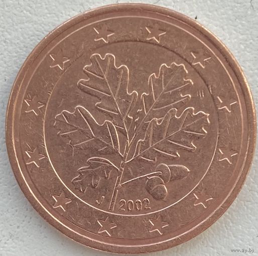 Германия 5 евроцентов 2002 г. J