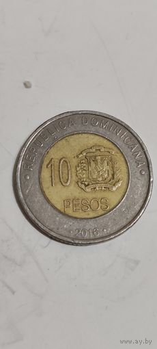 Доминиканская республика 10 песос 2016