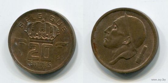 Бельгия. 20 сантимов (1953)