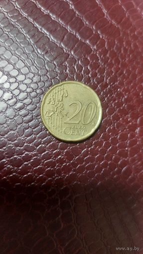 Монета 20 евроцентов 2002г. Ирландия. Неплохая!