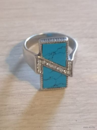 Кольцо. Jenavi. Бирюза.