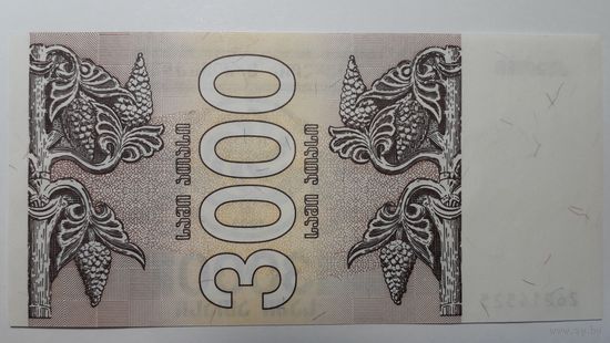 Грузия, 3000 купонов 1993 г. UNC.