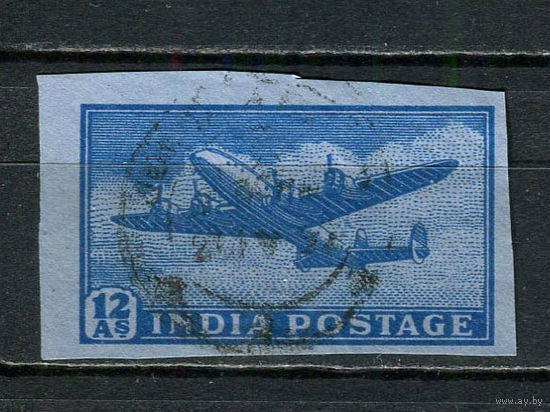 Индия - Авиация 12А - 1 вырезка. Гашеная.  (Лот 2HZ)-TG3P46